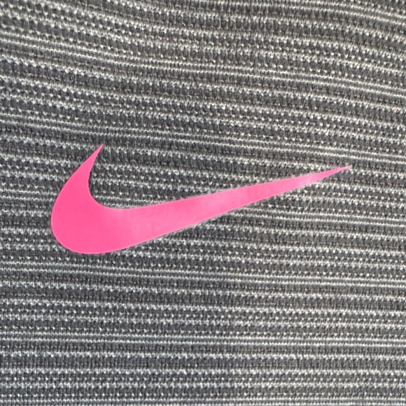 Nike Heather Gray and Neon Pink Pullover - Picture 3 of 4